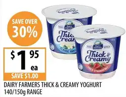 Supabarn Dairy farmers thick & creamy yoghurt offer