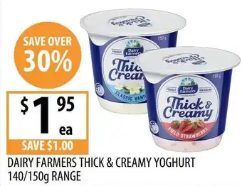 Supabarn Dairy farmers thick & creamy yoghurt offer