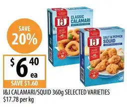 Supabarn I&j calamari/squid offer