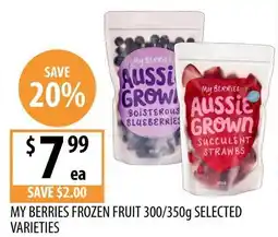 Supabarn My berries frozen fruit offer