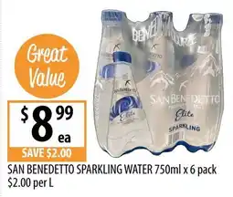 Supabarn San benedetto sparkling water offer
