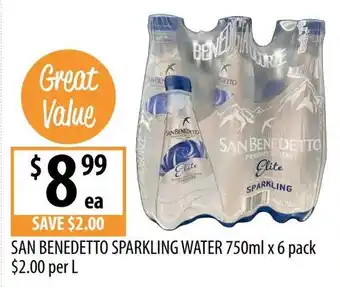 Supabarn San benedetto sparkling water offer