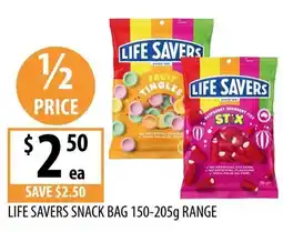 Supabarn Life savers snack bag offer