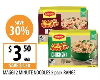 Supabarn Maggi 2 minute noodles offer
