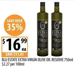 Supabarn Blu estate extra virgin olive oil reserve offer
