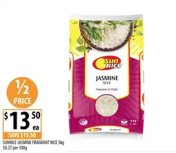 Supabarn Sunrice jasmine fragrant rice offer