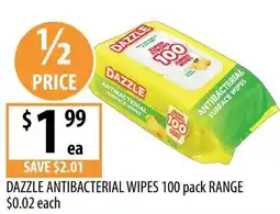Supabarn Dazzle antibacterial wipes offer