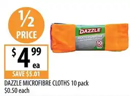 Supabarn Dazzle microfibre cloths offer
