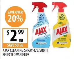 Supabarn Ajax cleaning spray offer