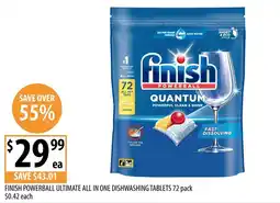 Supabarn Finish powerball ultimate all in one dishwashing tablets offer
