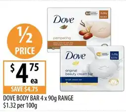Supabarn Dove body bar offer