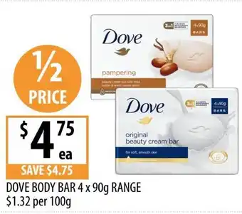 Supabarn Dove body bar offer