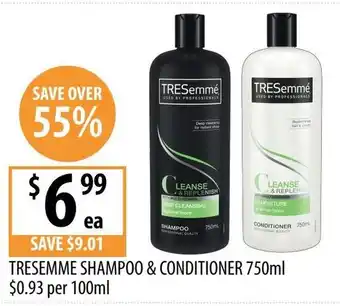 Supabarn Tresemme shampoo & conditioner offer