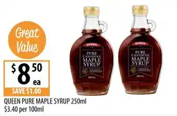 Supabarn Queen pure maple syrup offer