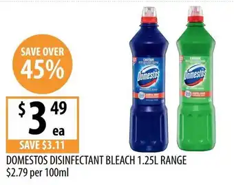 Supabarn Domestos disinfectant bleach offer