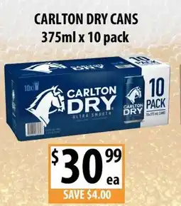 Supabarn Carlton dry cans offer