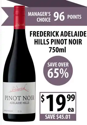 Supabarn Frederick adelaide hills pinot noir offer