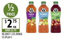 Supabarn V8 juice offer