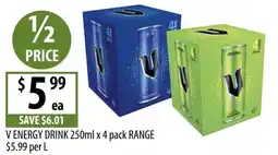 Supabarn V energy drink offer