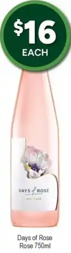 Bottler Days of rose rose offer