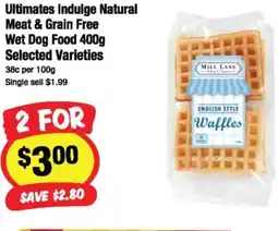CORNETTS Ultimates Indulge Natural Meat & Grain Free Wet Dog Food offer