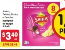 Spar Smith's, Twisties, Doritos offer