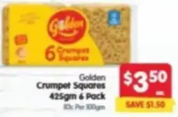 Spar Golden Crumpet Squares offer