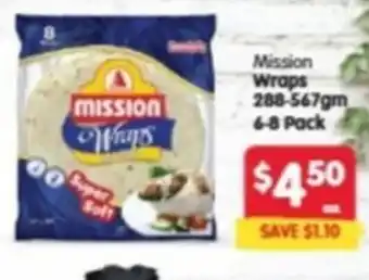 Spar Mission Wraps offer