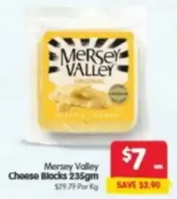 Spar Mersey valley cheese blocks offer