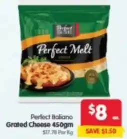 Spar Perfect italiano grated cheese offer