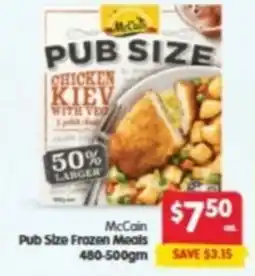 Spar McCain Pub Size Frozen Meals offer