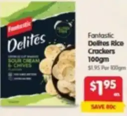 Spar Fantastic Delites Rice Crackers offer
