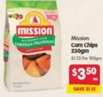 Spar Mission Corn Chips offer