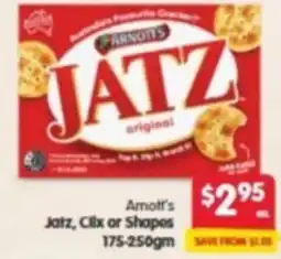 Spar Arnotts jatz, clix or shapes offer