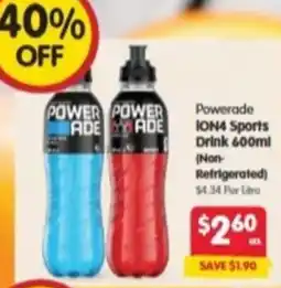 Spar ION4 Sports Drink (Non- Refrigerated) offer