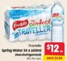 Spar Spring Water offer