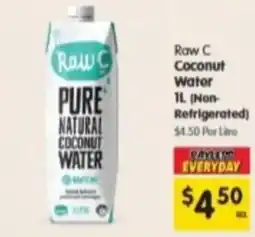 Spar Raw c pure natural coconut water offer