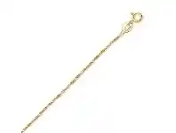 Bevilles Jewellery 9ct Yellow Gold 40cm Diamond Cut Twist Necklace offer