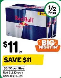 Woolworths Red Bull Energy Drink offer