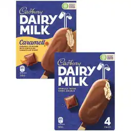Woolworths Cadbury Ice Cream Sticks offer