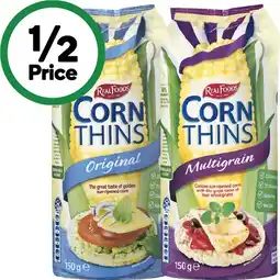 Woolworths Real Foods Corn Thins offer