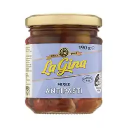 Woolworths La Gina Pitted Mixed Antipasti offer