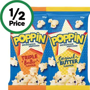 Woolworths Poppin Microwave Popcorn offer