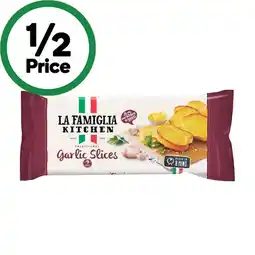 Woolworths La Famiglia Garlic Bread Slices offer