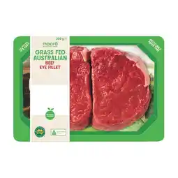 Woolworths Macro Australian Grass Fed Beef Eye Fillet offer
