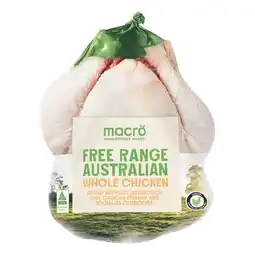 Woolworths Macro Free Range Australian Fresh Whole Plain offer