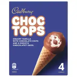 Woolworths Cadbury Choc Top Ice Cream Cones offer
