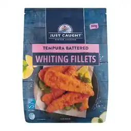 Woolworths Just Caught Tempura or Crunchy Battered Whiting Fillets offer