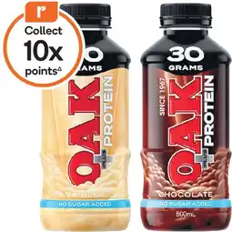 Woolworths Oak Plus Protein Milk offer