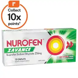 Woolworths Nurofen Zavance Fast Pain Relief Caplets Ibuprofen offer